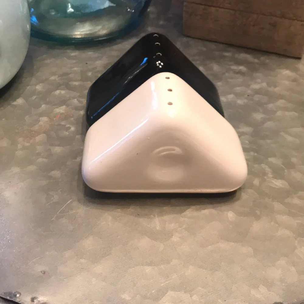 Mid Century Modern Triangle Salt & Pepper Shaker